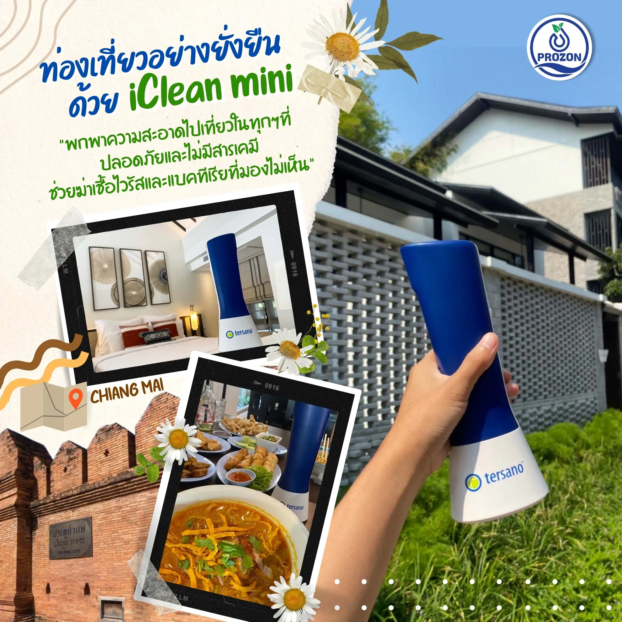 Sustainable Travel with iClean mini - Clean and Protect Yourself from Viruses and Bacteria Everywhere